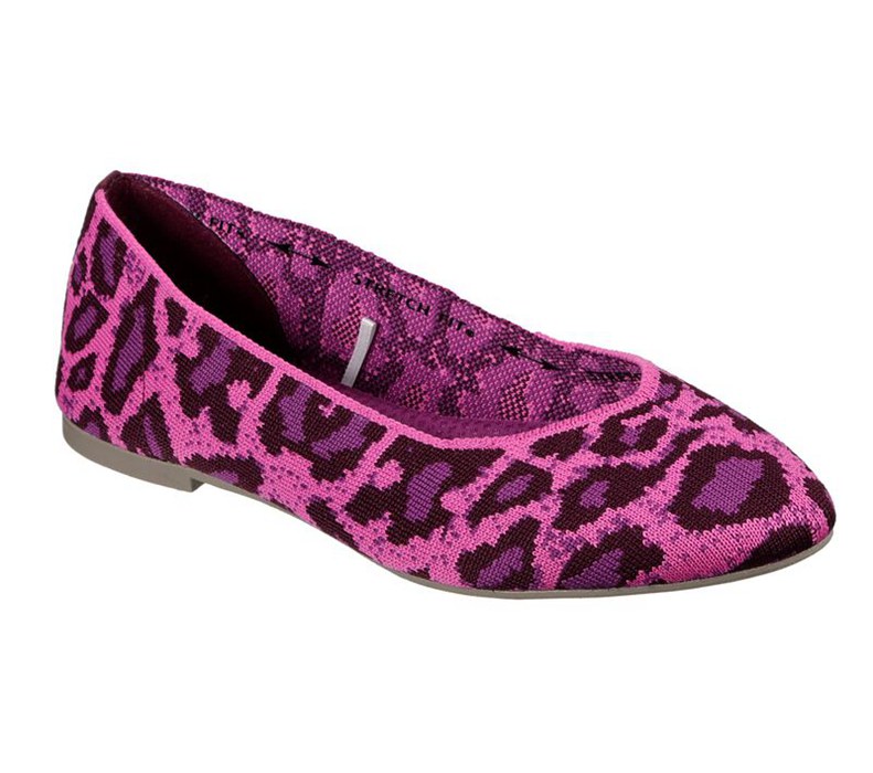 Skechers Dam Rosa/Lila Platta Skor - Cleo - Claw-Some - Sverige (WNOTV-2903)